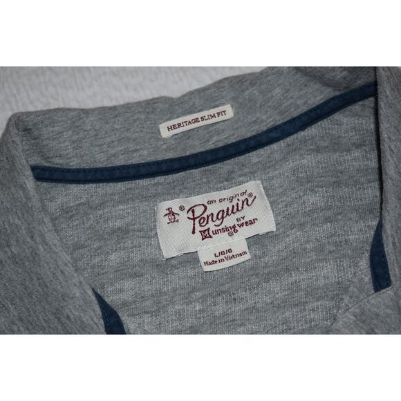 An Original Penguin Munsingwear Golf Polo Shirt Mens Size Large Slim Textured - Picture 4 of 6